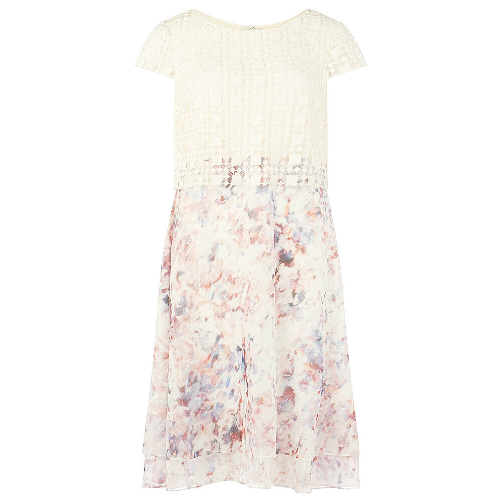 Phase Eight Florence Lace A-Line Short Sleeve Knee Dress Floral size 14US $330 - Picture 11 of 15